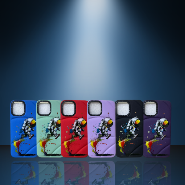 Estuche para iPhone 12 Pro Max – Diseño Astronauta 3D Interior Gamuzado