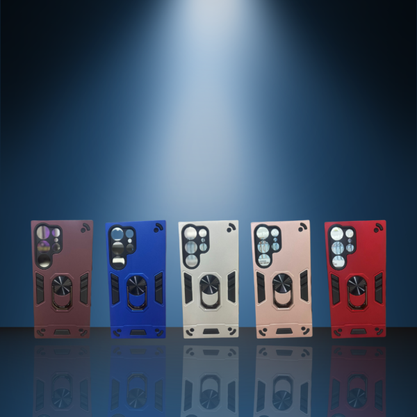 Armor Case Antigolpes con Anillo de Agarre para S24 Ultra